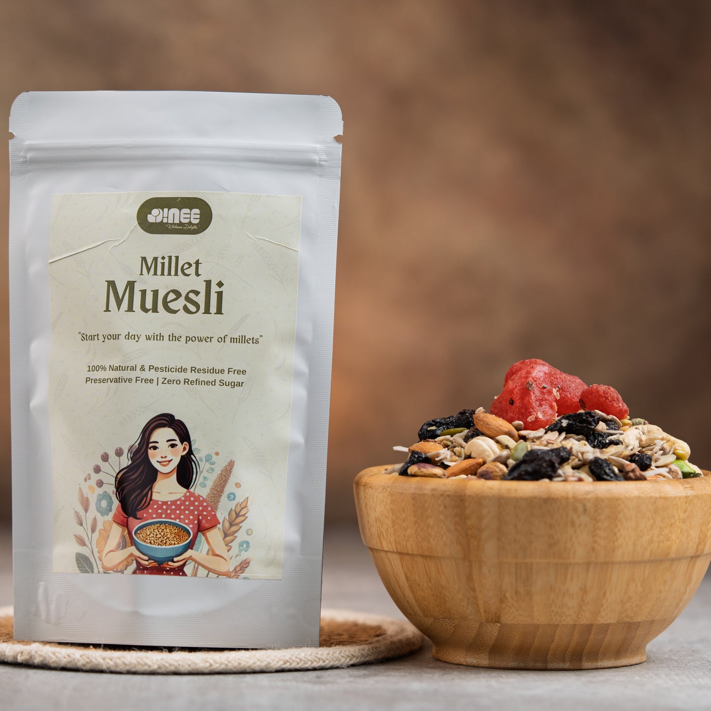 Sprouted Millet Muesli - Crunchy. Wholesome. Naturally Good - Just Real, Clean Ingredients To Fuel Your Day.