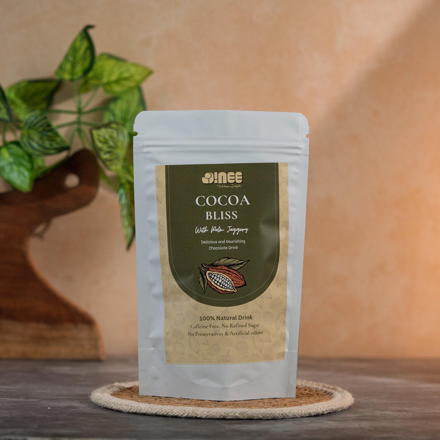 Cocoa Bliss - Instant Chocolate Drink With Palm Jaggery - Finest Ingredients Straight From Farms