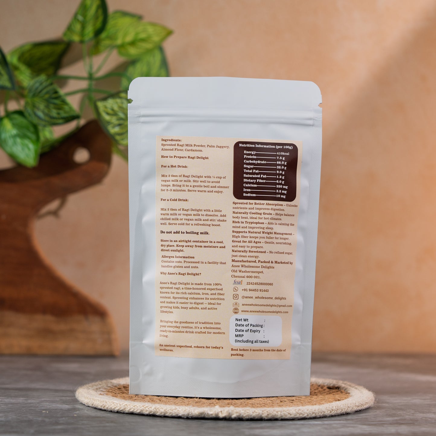 Ragi Delight - 100% Delightful - Traditional Drink Made for Modern Life