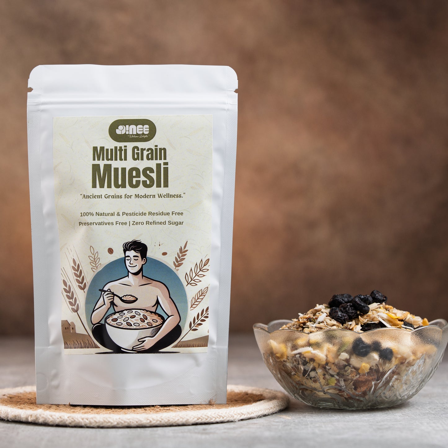 Sprouted Multi Grain Muesli - The Energy Bowl - Guilt Free Breakfast