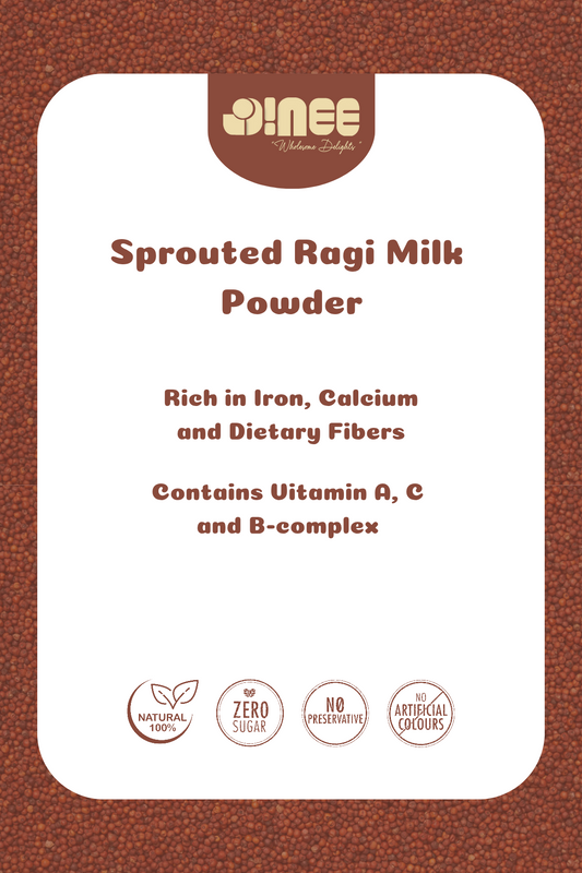 Sprouted Ragi Milk Powder - 100% Naturally Processed