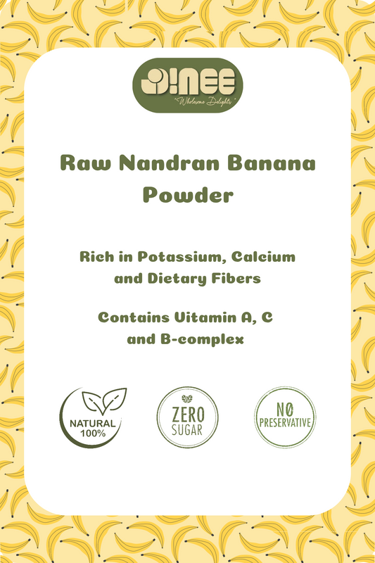 Raw Nendran Banana Powder - Supports Weight Gain - For 6 Months to 60 Years