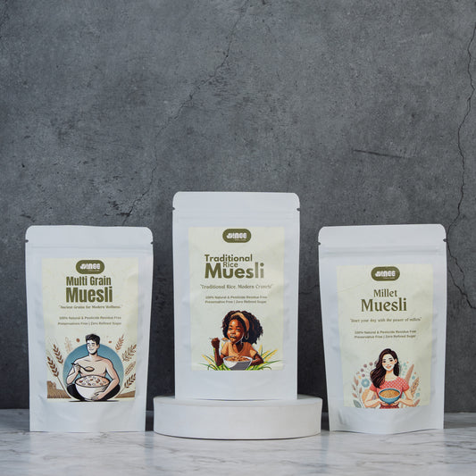 Sprouted Muesli Trial Combo (Each 100g Pack) = Wholesale Crunch,
